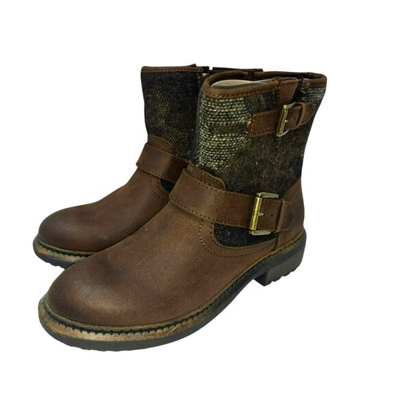 White Mountain Womens Carlin Brown Ankle Boots 6M - Picture 2 of 8